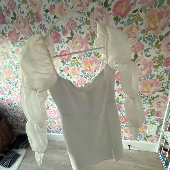 Park & Fifth Leslie Mini Dress - White XS - Picture 4 of 4